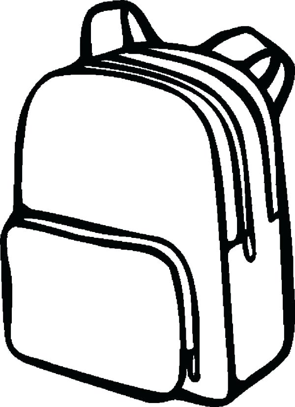 600x828 Backpack Drawing Running