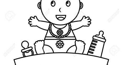 471x250 Vintage Baby Girl Drawing Sketch Toys Mother Free Sweet Little