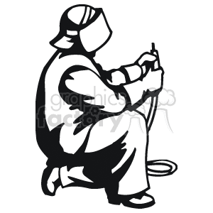 300x300 Black And White Welder Clipart Royalty Free Clipart