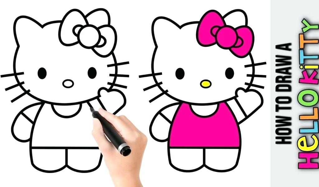1024x600 Hellokitty Drawing Description Well Guys Here Is The Line Art When