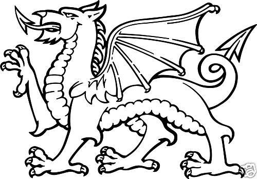 500x348 Welsh Dragon Car Window Graphic Sticker Decal In Black Vinyl Ebay