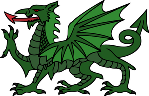 300x193 Welsh Dragon Clip Art Free