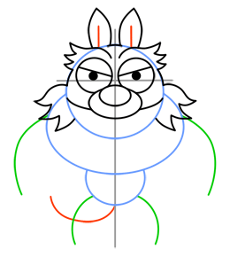 260x299 Cartoon Werewolf Step