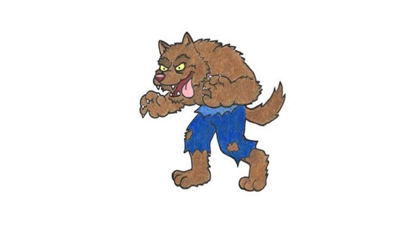 854x480 How To Draw A Cartoon Werewolf