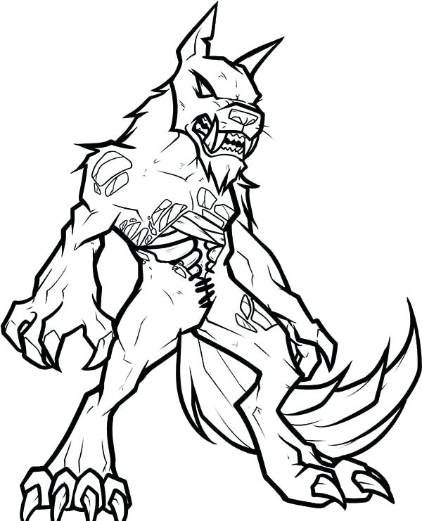 Werewolf Face Drawing | Free download on ClipArtMag