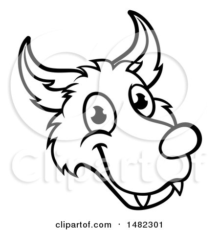 450x470 Werewolf Face Clipart