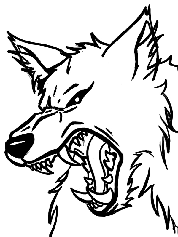 Werewolf Face Drawing | Free download on ClipArtMag