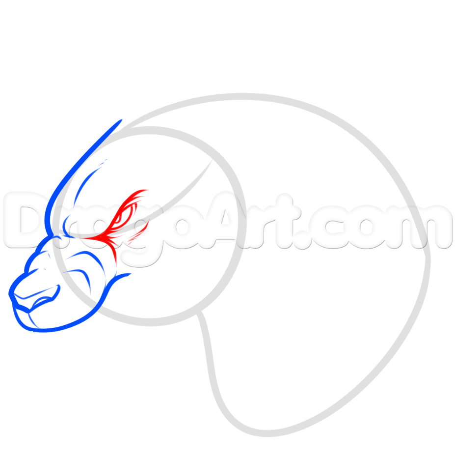 927x932 How To Draw A Werewolf Head, Step