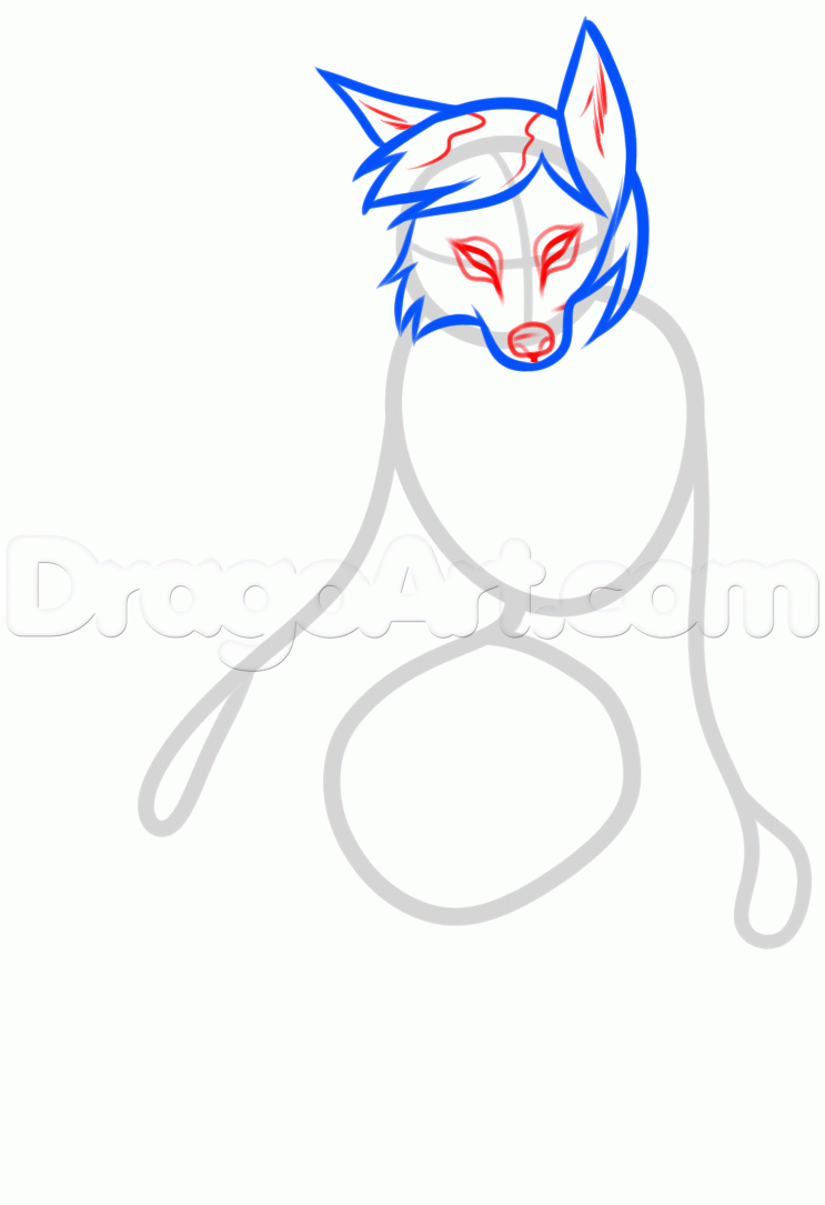 743x1085 How To Draw A Werewolf Head