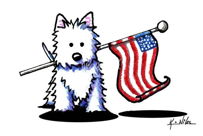 650x434 Patriotic Usa Westie