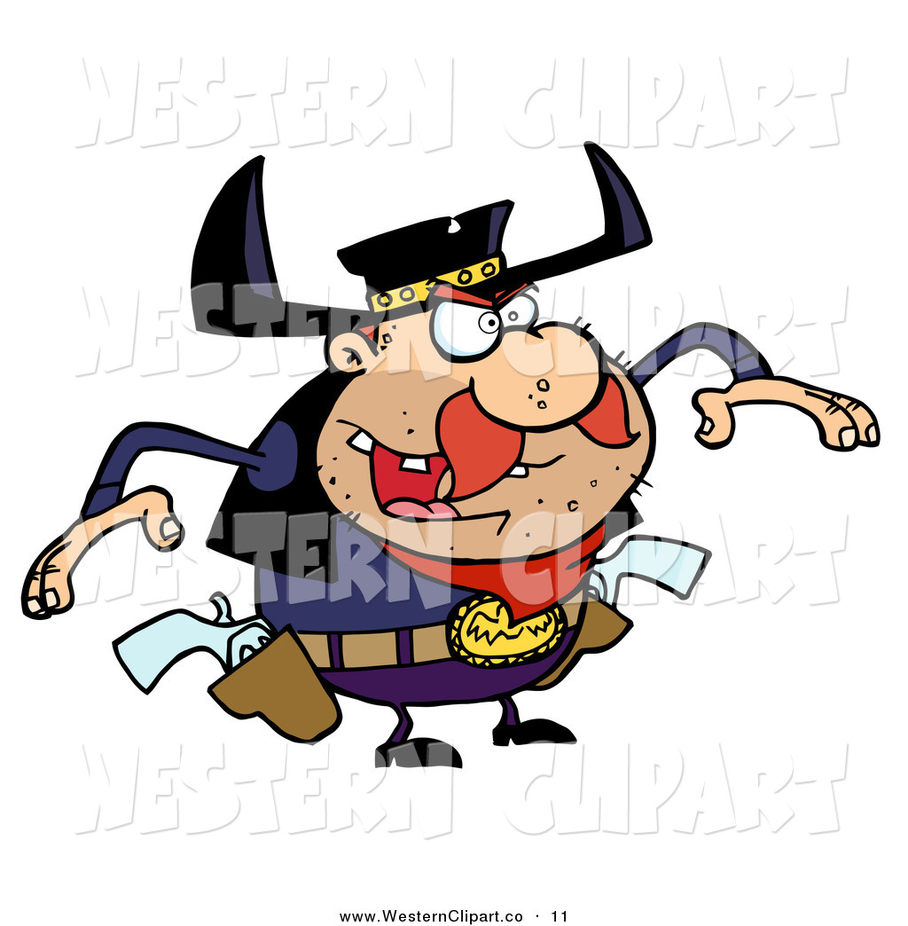 1024x1044 vector western clip art of a wild outlaw bandit cowboy ready