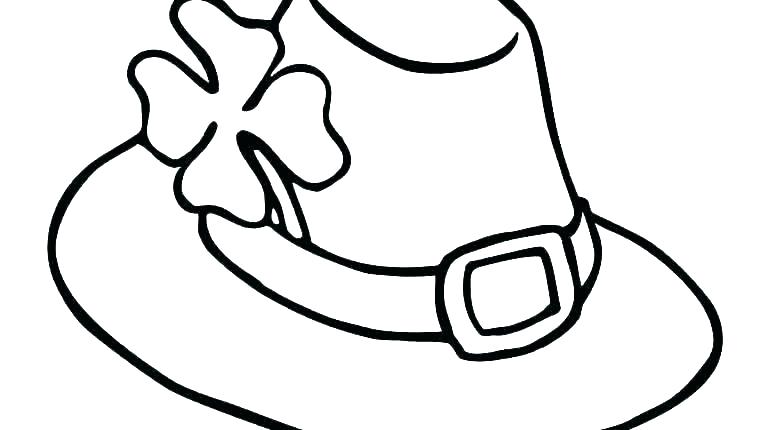 770x430 Western Hat Coloring Sheet