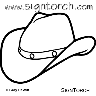 320x320 Western Black Cowboy Hats Clipart