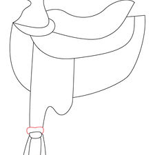 225x225 How To Draw A Horse Saddle Steps