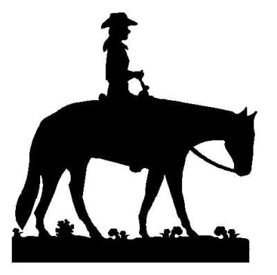 400x396 Western Pleasure Horse Silhouette Clip Art