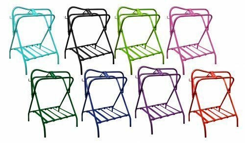 500x292 Portable Folding Floor Western Or English Saddle Rack Stand