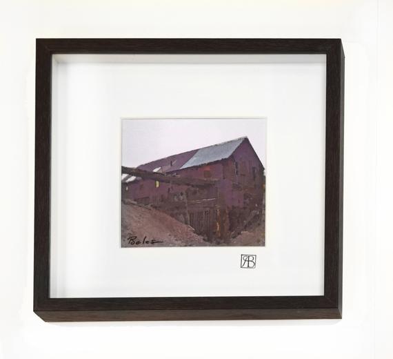 570x520 Watercolor Giclee Of Historic Mining Town Victor Colorado Etsy