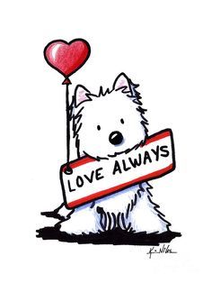 236x314 Love Always Westie Drawing Be Kind To Animals Westies, Dogs