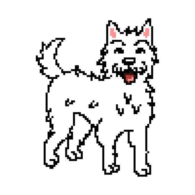 630x630 Westie Pixel Art
