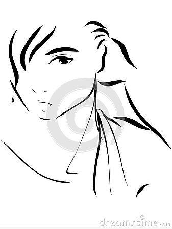 337x450 young male in wet hair covering one eye and towel coming fresh out