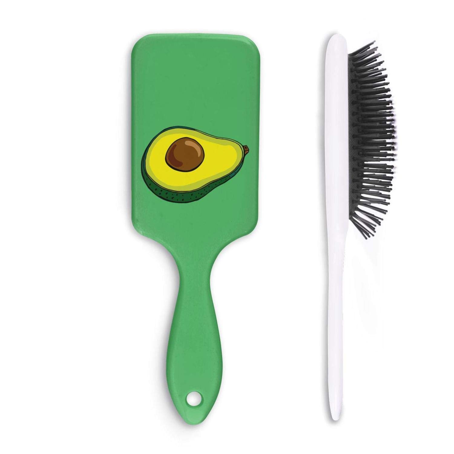 1500x1500 Unisex Detangle Hair Brush Avocado Graphic Cartoon
