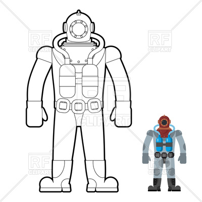 400x400 Old Wetsuit Coloring Book Vector Image Of Science Education