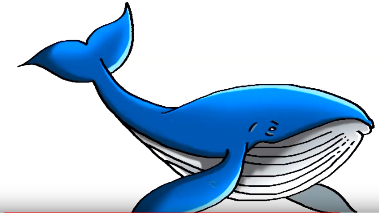 780x439 How To Draw A Blue Whale Step