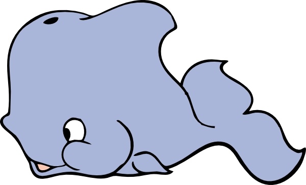 600x363 Cute Whale Clip Art Free Vector In Open Office Drawing