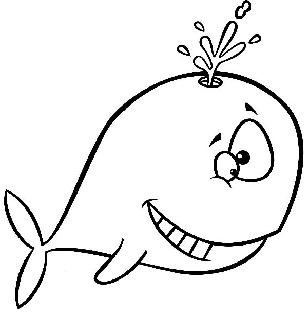 600x612 Whale Drawing Cute