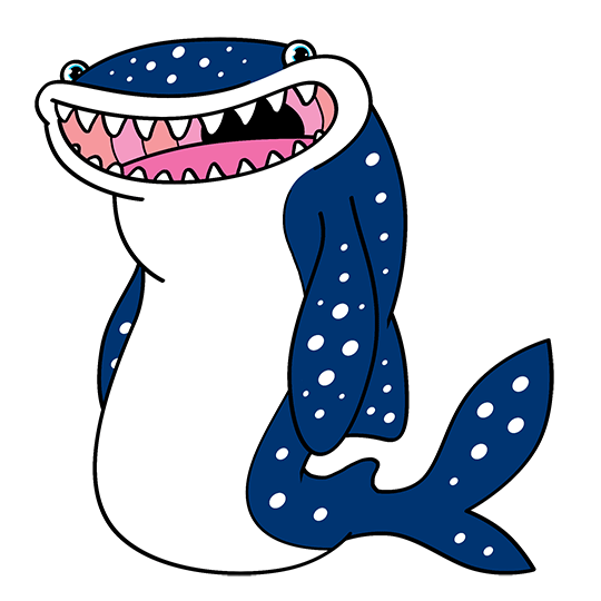 540x540 Whale Shark Drawing Cartoon Lesson