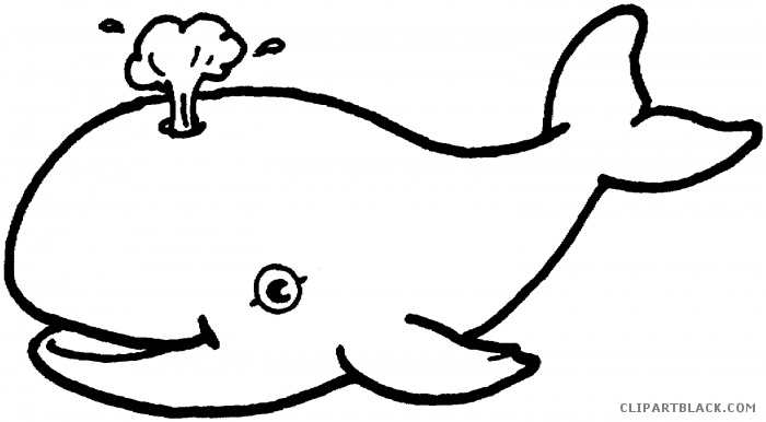 700x386 Whale Black White Clipart
