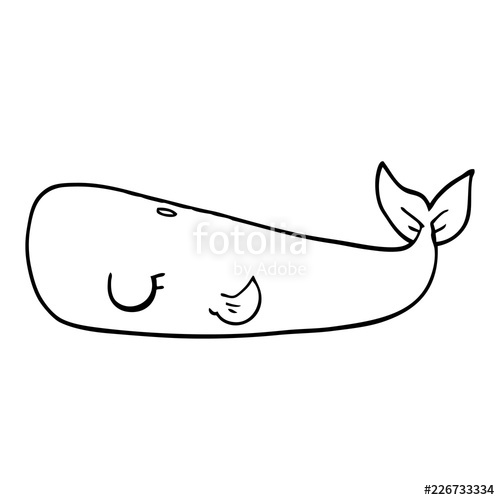 500x500 Line Drawing Cartoon Whale Stock Image And Royalty Free Vector