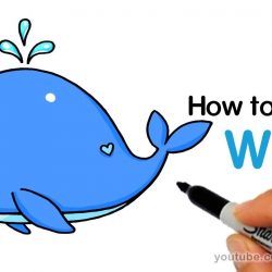 250x250 Whale Drawing Pictures Clip Art Blue Outline Easy Basic