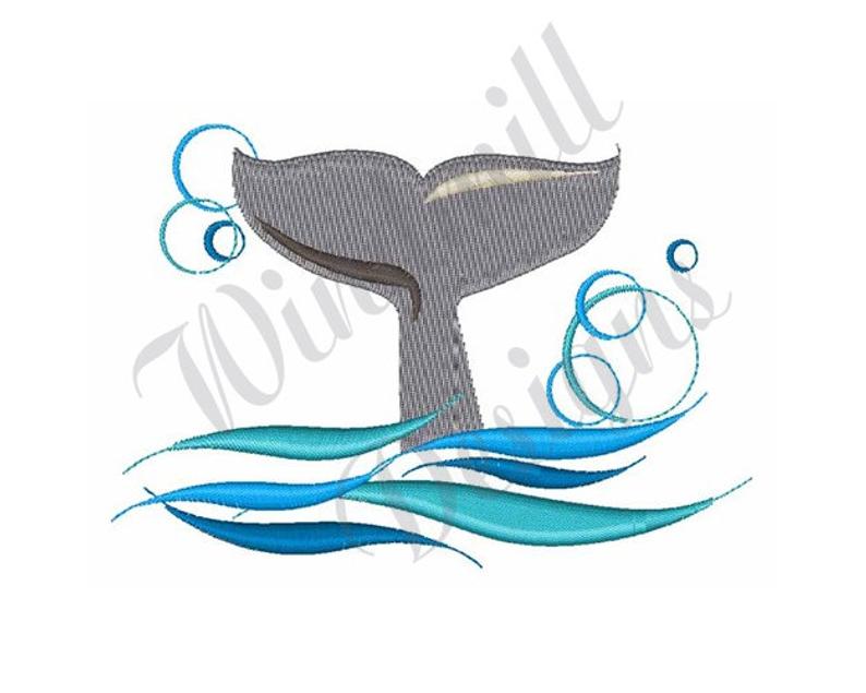 794x635 Whale Tail Machine Embroidery Design Embroidery Designs Etsy