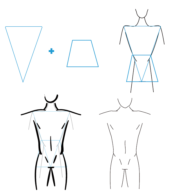 600x669 How To Draw Different Body Types For Males And Females