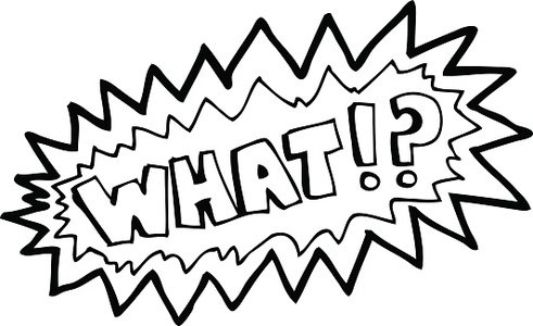 491x300 Line Drawing Cartoon Shout 'what' Premium Clipart