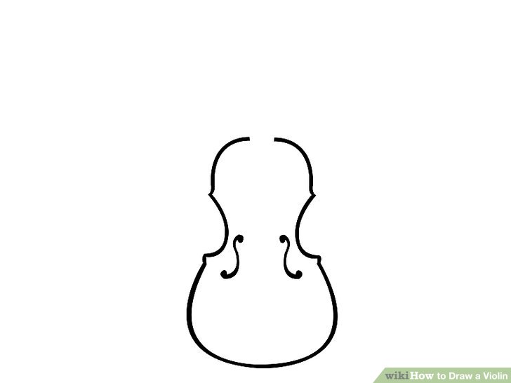 728x546 How To Draw A Violin Steps