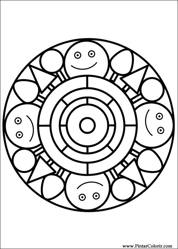 567x794 Drawings To Paint Colour Mandalas