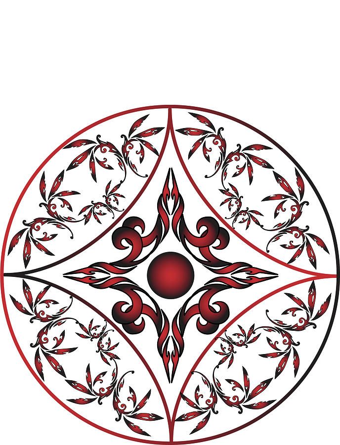 688x900 Vintage Oriental Mandala Drawing