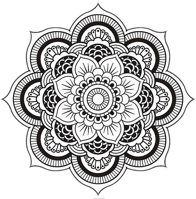 639x650 Mandala Art Drawing Bampw Blackandwhite Freetoedit