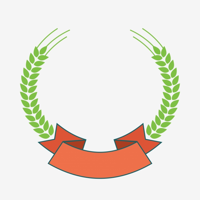 640x640 Creative Wheat Wreath Decorative Drawing Red Ribbon Creative