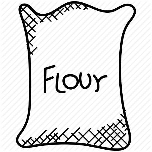 512x512 Flour Drawing Wheat Bread Transparent Png Clipart Free Download