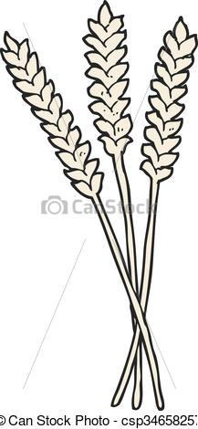 217x470 Freehand Drawn Cartoon Wheat