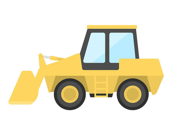 600x449 Wheel Loader Art Print