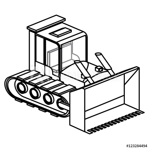 500x500 Wheel Loader Icon Truck And Under Construction Theme Isolated