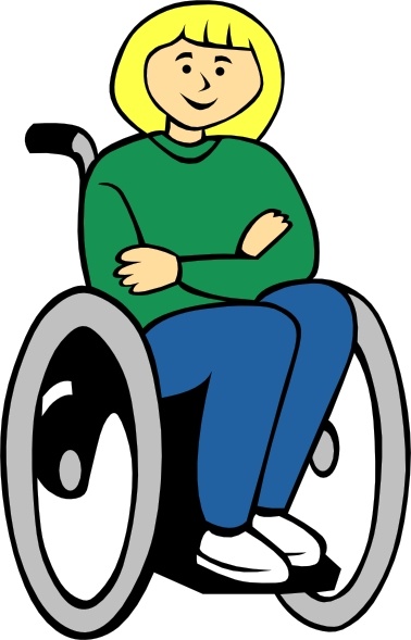 378x589 Girl In Wheelchair Clip Art Free Vector In Open Office Drawing