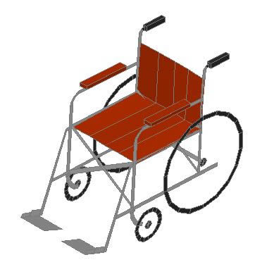 389x389 Wheelchair In Cad Download