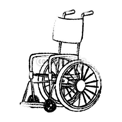 400x400 disabled wheelchair handicap medical equipment icon vector