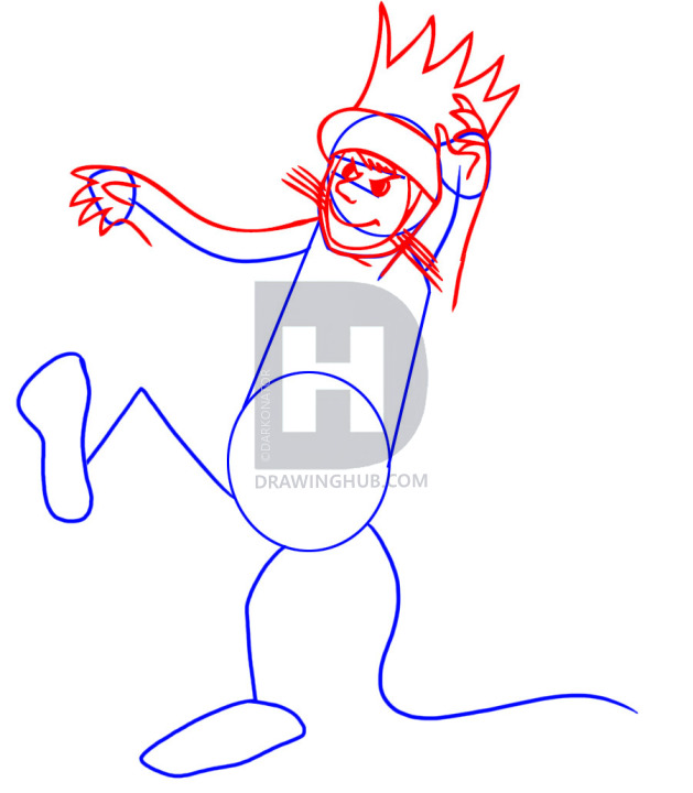 629x720 How To Draw Max From Where The Wild Things Are, Step