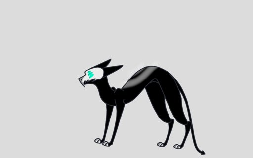 512x320 would any of you like a drawing of crook with a stick in his mouth